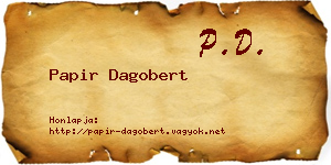 Papir Dagobert névjegykártya